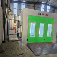 Cabine de peinture automobile personnalisée avec éclairage LED et système de contrôle électrique pour la retouche automobile