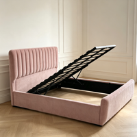 Italienischer Stil Schlafzimmermöbel Modernes Luxuriöses Queen-Size Polsterbett