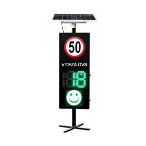 18 năm nhà máy năng lượng mặt trời <span class=keywords><strong>LED</strong></span> giao thông Xe kích hoạt điều khiển thông tin phản hồi Radar giới hạn tốc độ Đăng với số lượng và mặt cười - Product Image 1
