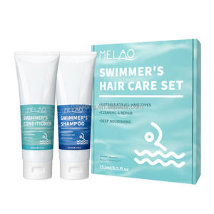 Juego de champú y acondicionador hidratante para tratamiento de agua dura para nadadores, juego para el cuidado del cabello, evita el cloro de la piscina - Product Image 6