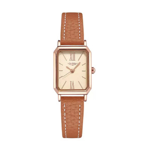 New minimalist, niche, sophisticated Korean-style retro <b>rectangular</b> women's <b>watch</b> with elegant style and water resistance. - Product Image 3