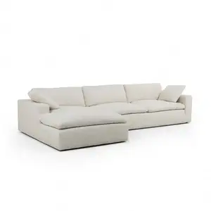 Cloud-Sofa Couch L-Form Wohnzimmer-Sofa-Set Ent/Dowin-Befüllung geteiltes Sofa