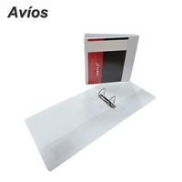 Carpeta de Presentación Tamaño Carta con Anillas en D de 2 Orificios, Carpetas Personalizadas con Logotipo Empresarial, Carpeta de Anillas de PVC para Oficina y Escuela