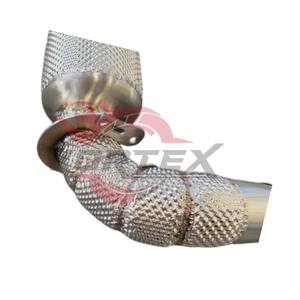 Tubo de Escape de Alto Flujo Vortex 304 con Catalizador para Mercedes-Benz A35 CLA35 A250 CLA250 2019–2024 con Protector Térmico, Sin Luz de Advertencia de Motor - Product Image 2