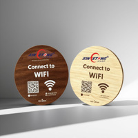 Placa de Madera NFC con Grabado Personalizado XYT para Restaurante, Hotel, Negocio, Tarjeta de Madera NFC