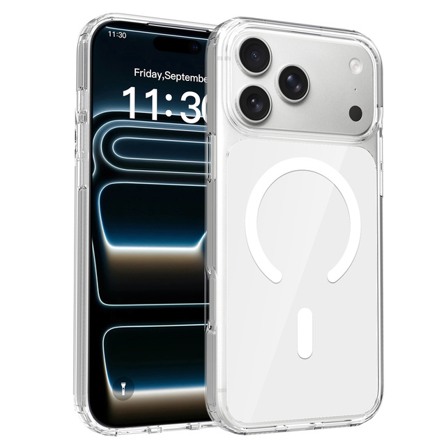 Factory Wholesale White iPhone 17 Pro Max Case with Anti-Scratch Back Cover Shockproof Colorful Magnetic Mobile Phone Case