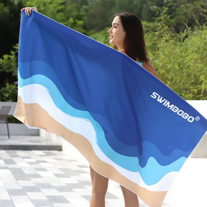 Toalla de Playa de Microfibra Swimbobo 80x158cm de Secado Rápido con Patrón Abstracto, Toalla Deportiva para Playa - Product Image 1