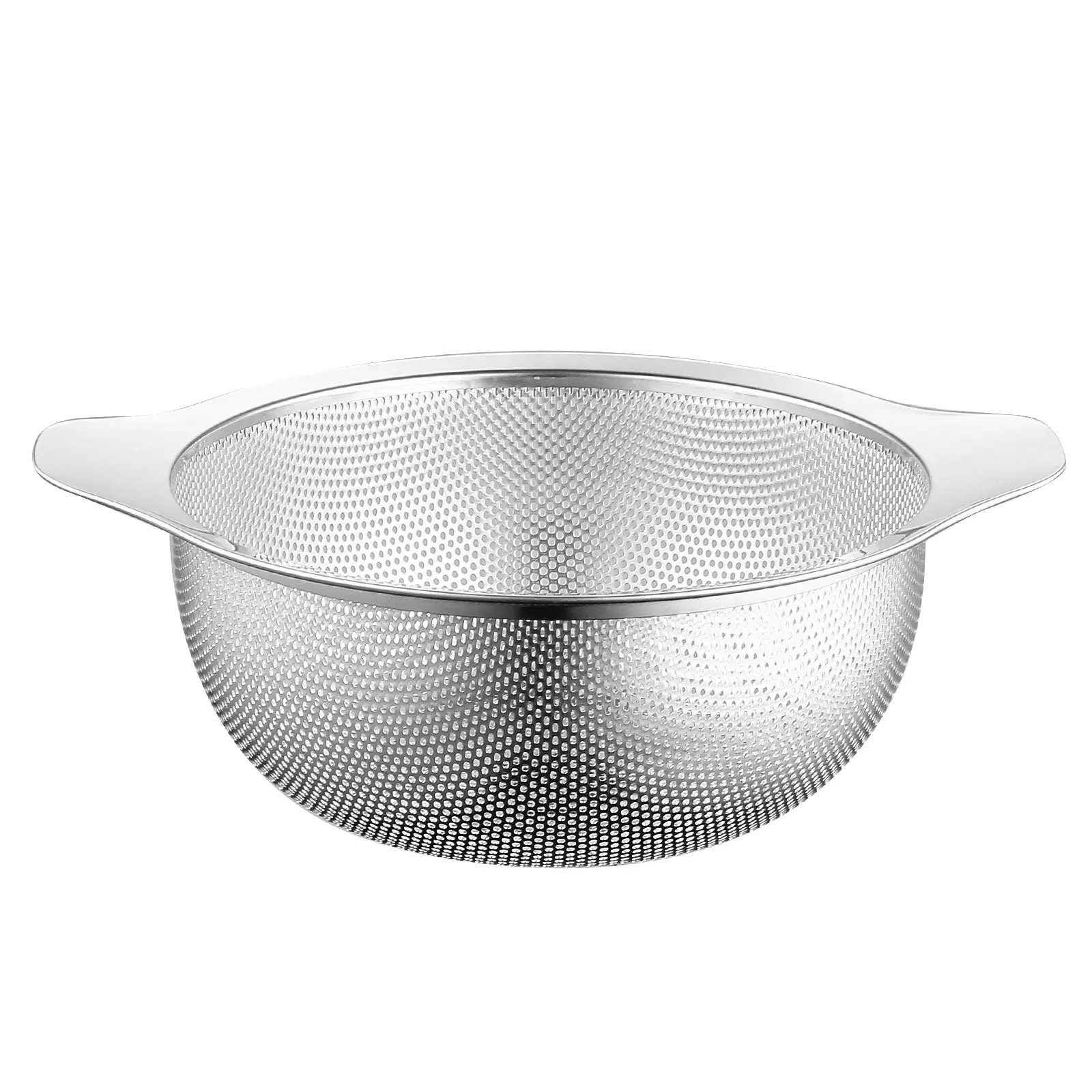 DH Hot Sell Well New Type One-Piece 2mm High Quality Sink Food Strainer Stainless A 24cm Colander Bucket Bowls 18/8 Rust Free