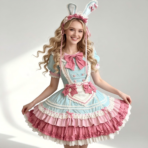 Disfraz De Criada Anime Para Cosplay – Incluye Vestido, Delantal, Sombrero, Collar Y Liguero, Tallas S A XL, Para Halloween