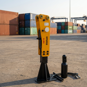 Martillo Hidráulico Amarillo de Primera Calidad para la Serie Top Type, para Miniexcavadoras de 0.8-2.5 Toneladas |   Rompedor de Rocas con Certificación CE, 1 Año de Garantía - Product Image 1
