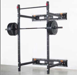 Equipo de gimnasio comercial para el hogar, jaula plegable para sentadillas montada en la pared que ahorra espacio - Product Image 4