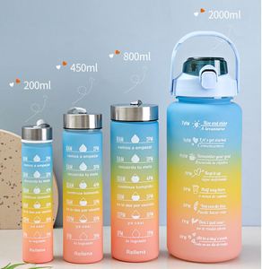 ขวดน้ำพลาสติกไล่สีแบบพกพา ขนาด 2000 มล. (2 ลิตร) ชุด 4 ชิ้น ขายส่ง สำหรับแคมป์ปิ้ง - Product Image 3