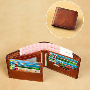 กระเป๋าสตางค์ AndoBag RFID Block แบบสั้นสำหรับผู้ชาย วินเทจ ลำลอง หนังวัวแท้ กระเป๋าเงินแบบสามพับ กระเป๋าสตางค์ผู้ชายทรงบาง ใส่บัตรได้ รุ่น 8026 - Product Image 2