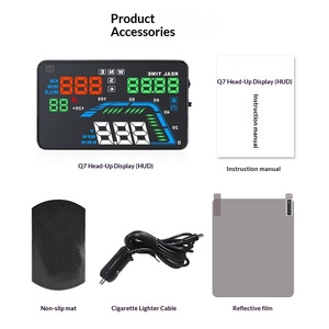 Affichage LED HUD universel pour voiture <span class=keywords><strong>Q7</strong></span>, GPS par satellite Beidou, projection grand écran montée sur le pare-brise - Product Image 5