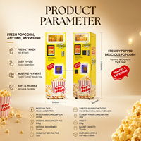 Premium kwaliteit intelligente popcorn automaat, gezonde luchtpopcorn zonder olie, zelfbedienings automatische popcorn automaat