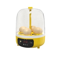 Mini incubateur d'oeufs entièrement automatique éclosoir de volaille à 4 oeufs pour poulets canards oiseaux d'oie