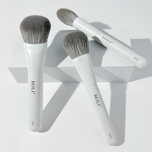 BEILI Set de 6 <span class=keywords><strong>Brochas</strong></span> de <span class=keywords><strong>Maquillaje</strong></span> de Viaje, <span class=keywords><strong>Brochas</strong></span> de <span class=keywords><strong>Maquillaje</strong></span> de Tamaño Viaje <span class=keywords><strong>para</strong></span> Base, Polvo, Rubor, Set de Regalo, Cruelty Free - Product Image 2