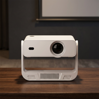 Projecteur de poche extérieur JUNUO C880 Android 14 avec correction automatique de la distorsion trapézoïdale, décodage 4K, résolution native 720P, LED, home cinéma, 200 lumens