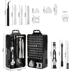 115 em 1 Chave de fenda Conjunto de parafuso Bit Set Ferramenta de reparo multifuncional Precision Mobile Phone Repair Device Kits de ferramentas manuais - Product Image 6