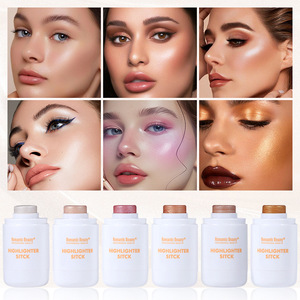 Barra de Contorno Iluminadora para Piel Clara, Acabado Natural con Brillo Ligero, Rubor para Mejillas con Destellos Finos para Mujer - Product Image 3