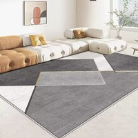 Tapis en polyester à motif géométrique, tapis antidérapant pour la décoration intérieure
