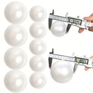 Ornements de perles simulées de 5,5 à 8 cm, grandes perles rondes en plastique simulées pour la décoration de mariage, de fête ou de fond de scène DIY - Product Image 4