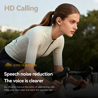 Mini Auriculares M139, Auriculares Inalámbricos con Clip para la Oreja, Audio de Alta Resolución, BT 6.0, IPX4, 38H, Pantalla Digital Táctil, OEM