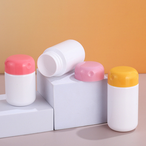 120ml 150ml 175ml Rỗng Pet nhựa Pill chai cho vitamin canxi máy tính bảng viên nang với đầy màu sắc vít mũ - Product Image 1