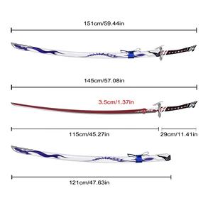 151cm本会スターレールコスプレ武器雷電ボセンモリメイカタナ440ssブレードAcheron Odachiソード付きウッドシース - Product Image 2