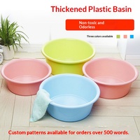 Bassin de lavage des pieds rond épaissi multi-tailles couleur bonbon pour usage domestique