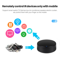Télécommande wifi à infrarouges, WALE, fonctionne avec Alexa et Google Assistant, contrôle vocal, fonction de température et humidité