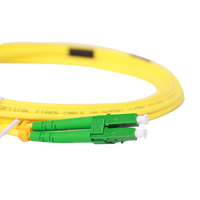 Câble de brassage fibre optique compatible 5G LC/APC-LC/APC SM Simplex OS2 9/125um jaune 2.0mm LSZH, vente en gros usine