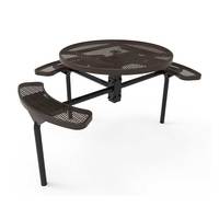 Table en acier renforcé avec banc