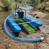 Équipement d'extraction aurifère alluvial à petite échelle / Machines d'extraction aurifère / Drague de dragage à aspiration d'or