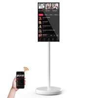 2024 Écran publicitaire portable HD Android Stand 21.5 ''Lecteur DVD portable avec fonction jeu et télévision