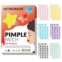 Patchs de boutons pour le visage, patchs d'acné hydrocolloïdes en forme d'étoile, patchs hydrocolloïdes pour couvrir l'autocollant de tache de Zits