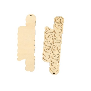 Đồ trang trí nhà gỗ tự làm đồ trang trí cây thông giáng sinh đồ trang trí thủ công bằng gỗ - Product Image 6