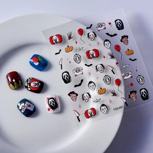 อุปกรณ์แต่งเล็บแ<span class=keywords><strong>น</strong></span>วสยองขวัญสำหรับวันฮาโลวี<span class=keywords><strong>น</strong></span>3D มีกาวใ<span class=keywords><strong>น</strong></span>ตัวพร้อมผีผีหัวกะโหลกแมงมุม<span class=keywords><strong>เว็บ</strong></span>ค้างคาวดีไซน์รูปฟักทองขายดีศิลปะพลาสติก - Product Image 5