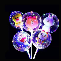 Ballons LED lumineux Bobo DIY transparents pour enfants, ballons de fête à LED pour anniversaire et Nouvel An, ballons de fête à LED pour enfants