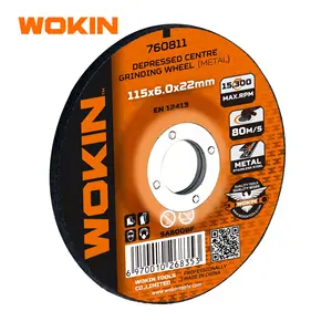 WOKIN 760811 금속 우울 센터 커팅 그라인딩 휠