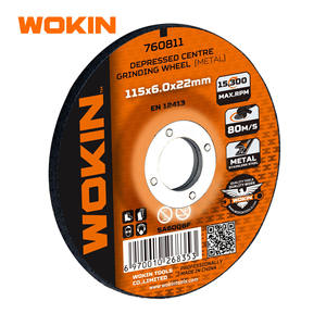 WOKIN 760811 Accessoires pour outils électriques en métal Meule à coupe centrale déprimée - Product Image 1