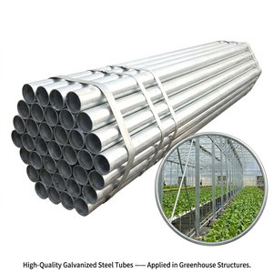 Tubi in Acciaio Pre-Galvanizzato <span class=keywords><strong>vs</strong></span> Zincato a Caldo Sch40 per Progetti di Serre - Product Image 2