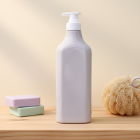 Emballage cosmétique en plastique PET rose, flacon vide de luxe pour hôtel, flacon de lotion pour le corps, flacon de shampooing, 800 ml, pour électrodéposition