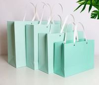 Sac en papier multicolore avec logo personnalisé, emballage coloré, sac de shopping haut de gamme, plusieurs couleurs disponibles