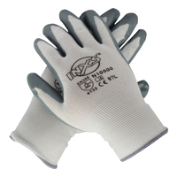 Gants résistants aux coupures de niveau 5 N10590, gants de sécurité en HPPE enduits de PU de calibre 13 pour la fabrication et la manutention du métal et du verre
