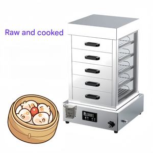 เครื่องนึ่งไฟฟ้าอเนกประสงค์สำหรับอาหารเช้าขนมปังผักและอุปกรณ์เตรียมอาหาร - Product Image 3