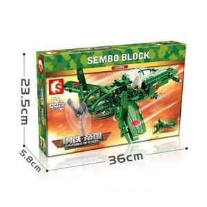 Sembo 704201 military series fighter aircraft plastic bricks order child assembled puzzle blocks Toy co - Product Image 5