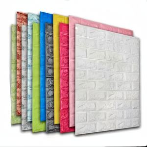 Sticker mural 3D en mousse autocollant plafond auto-adhésif DIY décoration maison <span class=keywords><strong>brique</strong></span> motif sécurité - Product Image 4