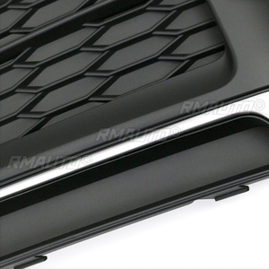 Cubierta de rejilla para faros antiniebla delanteros estilo panal para Audi A5 S-line 2017 2018 2019, accesorios para coche - Product Image 6