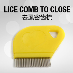 <b>Pet</b> Steel Needle Comb For Dog Grooming With Plastic Handle Convenient Use - Product Image 2